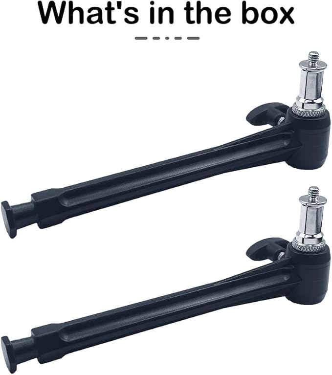 6 Inch Extension Arm with Spigot for Super Clamp - Versatile and Sturdy Photography Accessory for Enhanced Equipment Mounting(2 Pack)