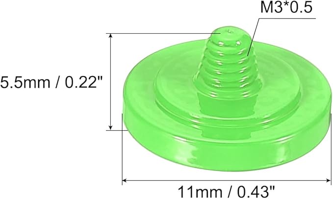 PATIKIL Camera Shutter Button, 4 Pack Soft Shutter Release Button Pure Copper Camera Button Concave Suitable for Nikon for Fujifilm for Leica DSLR/SLR Camera, Green