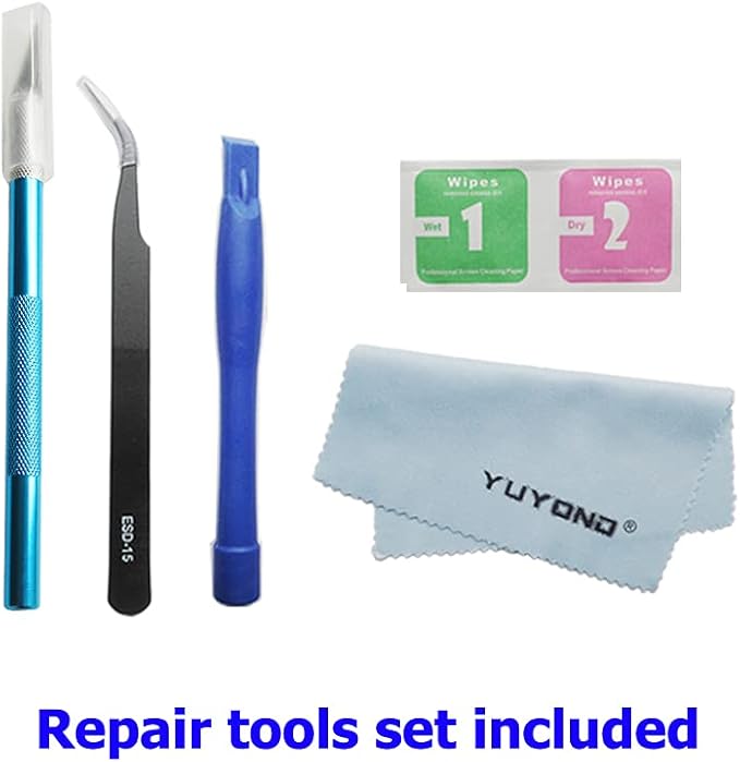 3pcs OEM Original Back Rear Camera Glass Lens Replacement for iPhone 12 Pro Max 6.7 Inch Adhesive Preinstalled with Installation Manual and Repair Tools Kit (for 12 Pro Max)
