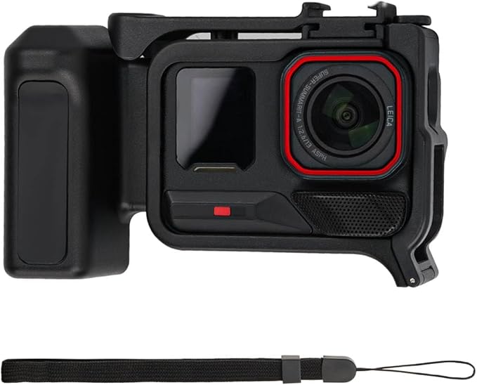 Camera Shooting Handle Grip for Insta360 Ace Pro 2/Ace Pro Street Photography Handle Kit with Shutter Button, Quick Release Mount, Cold Shoe for Insta 360 Ace Pro 2/Ace Pro Accessories