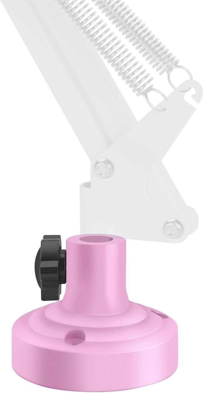 Geekria for Creators Microphone Table Flange Mount Adapter, Metal Table Mount Clamp with Adjustable Interface Aperture Compatible with TONOR T20, Aokeo AK-35, InnoGear Microphone Arm (Pink)