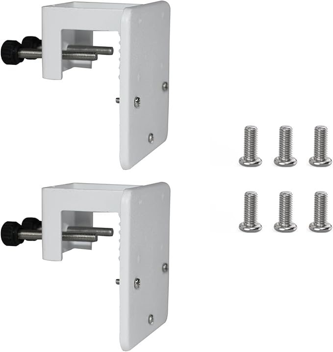 Gutter Mount Bracket Compatible with Eufy SoloCam S340/SoloCam E30/SoloCam E42/Eufy 4G LTE Cam S330,Solar Security Camera,No Drill Installation Camera Gutter Mount for Outdoor,2 Pack