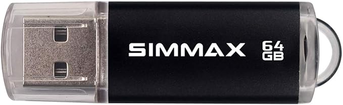 Flash Drive 5 Pack 64GB USB 2.0 Flash Drives Thumb Drive Memory Stick Pen Drive with Led Indicator (Blue Green Black Red Purple)