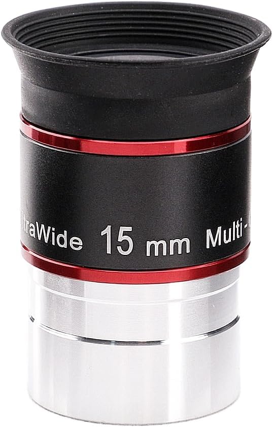 Starboosa 15mm 68° Ultra Wide-Angle Telescope Eyepiece with Polarizing Filter – Upgraded 1.25" HD Eyepiece & Glare-Reducing Filter Set – Fully Multi-Coated Optics for Crisp Lunar & Planetary Viewing