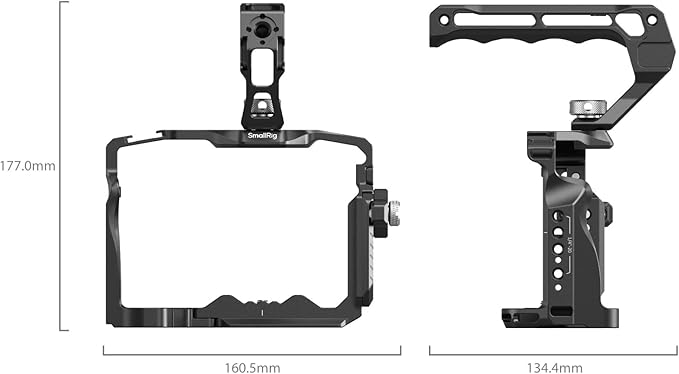 SmallRig A7 IV Cage with Top Handle and HDMI Cable Clamp, Basic Kit for Sony Alpha 7R V/Alpha 7 IV/Alpha 7 S III