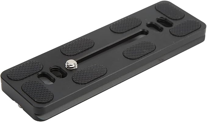 Quick Release Plate with 1/4 Inch Screw and D Ring Screw, Arca Swiss Standard Camera QR Plate for Tripod Ball Head, Aluminum Alloy with Anti - Slip Rubber Pads (120mm)