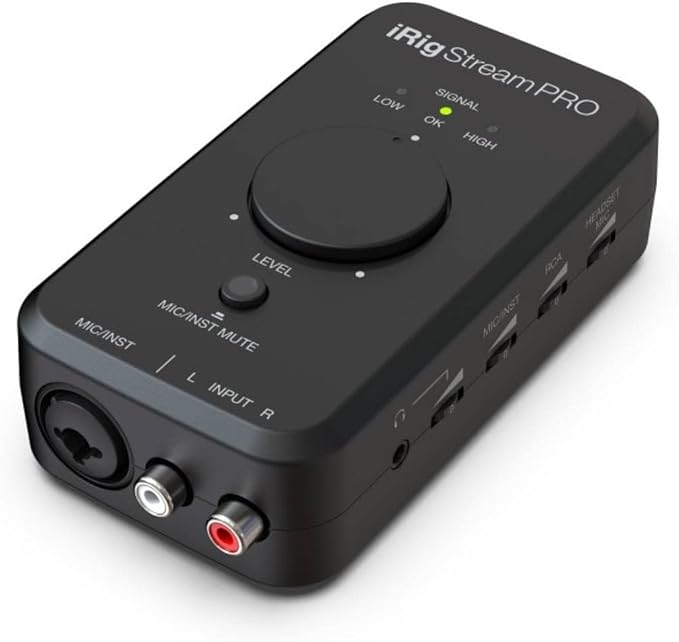 IK Multimedia iRig Stream Pro Streaming audio interface with in-line multi-input mixer, professional quality streaming, right in the palm of your hand.