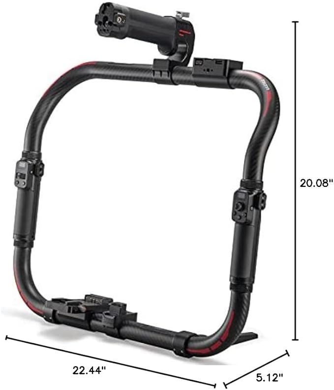 Tilta Advanced Ring Grip Compatible with DJI Ronin RS3 Pro/ RS4/ RS4 Pro | Carbon Fiber | Smoother Movement & Flexibility | Video Stabilization | Multiple Power Options | TGA-ARG