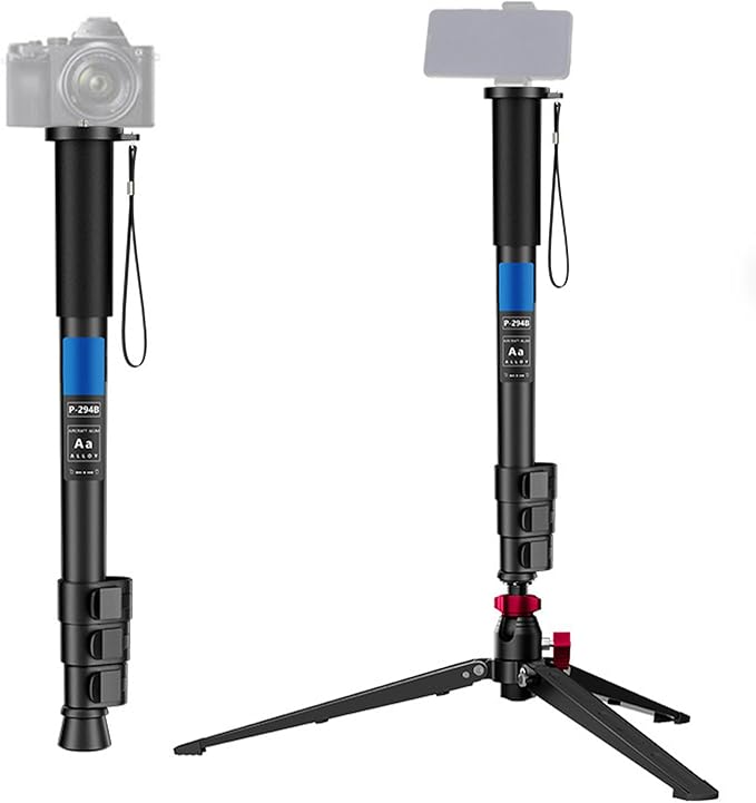 Aluminum Monopod with 20-29mm Tube Diameter and Slip Durability Use for Photography Equipment Camera Monopod