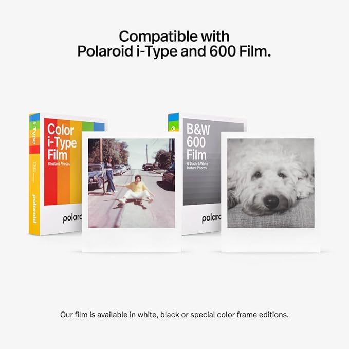 Polaroid Now+ Generation 2 - Camera + Film Bundle (16 Photos Included) - Black - Bluetooth Connected App Controlled Instant Film Camera-6250