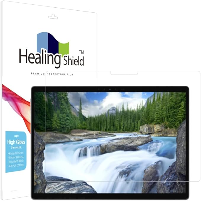 Healing Shield Front Screen Protector and Back Surface Protector for Dell Latitude 7320 Detachable 13", Light Oleophobic Coating Screen Protector Clear LCD Guard Film 7320 FB