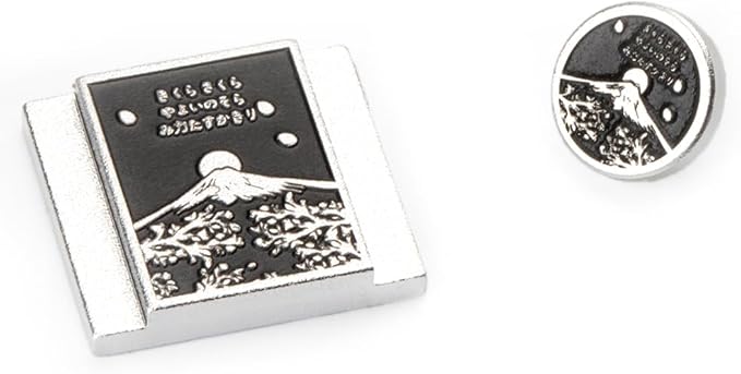 Falling Cherry Blossoms Camera Metal Hot Shoe Cover Shutter Button Set for Fujifilm x100vi xpro1 xt50 xt30 xt20 for Nikon (Aluminum Alloy-Set)