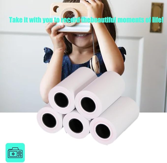 10 Rolls Instant Camera Refill Print Paper-for Kid's Instant Camera Favors Supplies Photo Printer Thermal Paper Rolls Instant Print Camera Refill Paper
