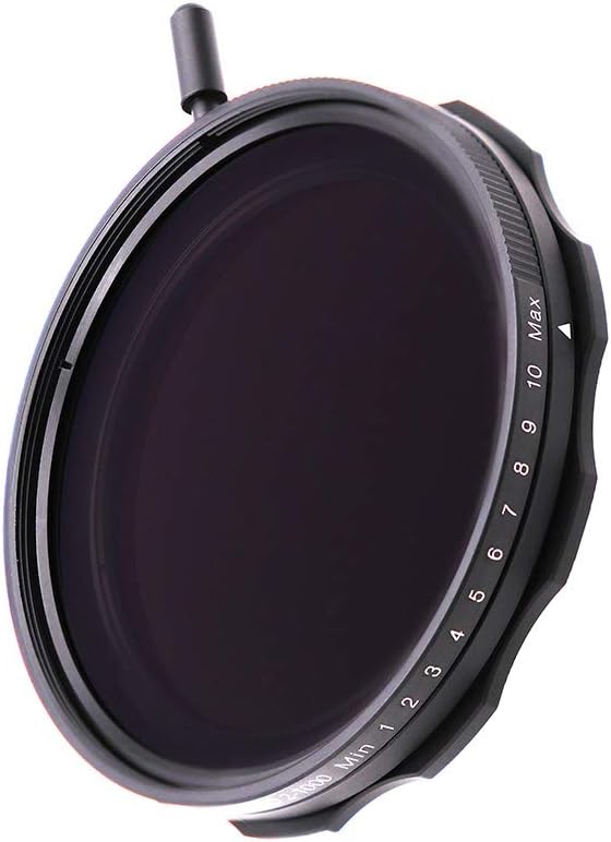 JONGSUN 58mm Variable ND Filter, S-Pro MRC 16 Layers Nano Coatings, More Than 10 Stop ND2-ND1000 Stepless Adjustment Graduated, Lens Cloth Kit,Camera Neutral Density Filter