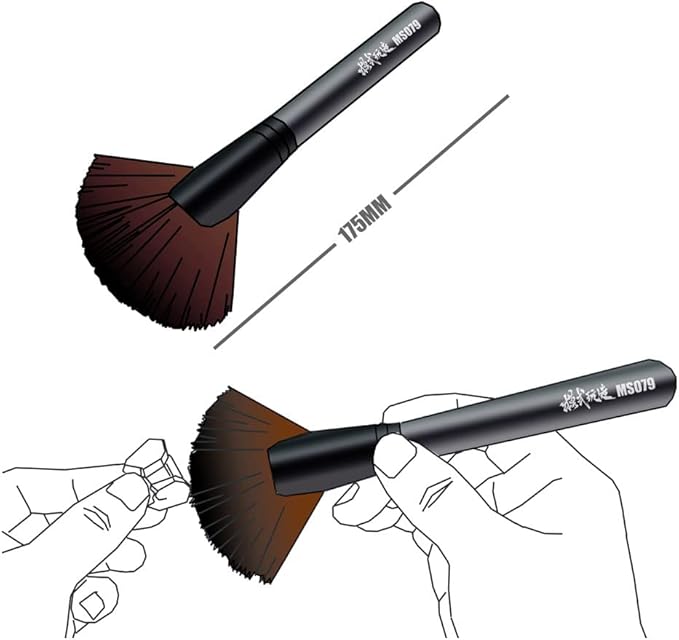6.88 inches ANSAI Versitle Anti Static Cleaning Brush, Flat Edge Master Pro dust Brush