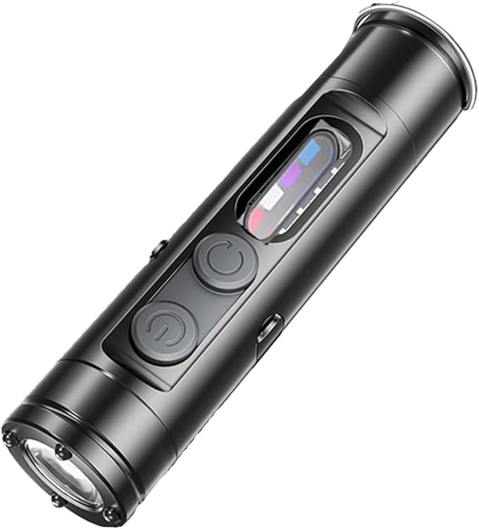 Taclite Mini EDC Flashlight - 500 Lumens Rechargeable Micro Tool, Magnetic Keychain Light with Hat Clip, Waterproof, 3 Brightness Levels for Camping & Emergency Use (Black)