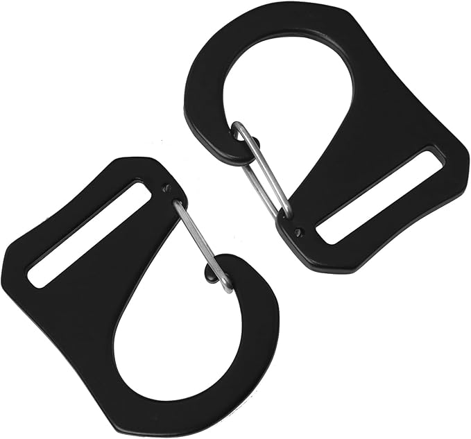 4PCS Spring Buckles Backpack Luggage Aluminum Alloy 1inch ID Aerospace Metal Quick Release Buckles For Webbing Straps Tactical Belts