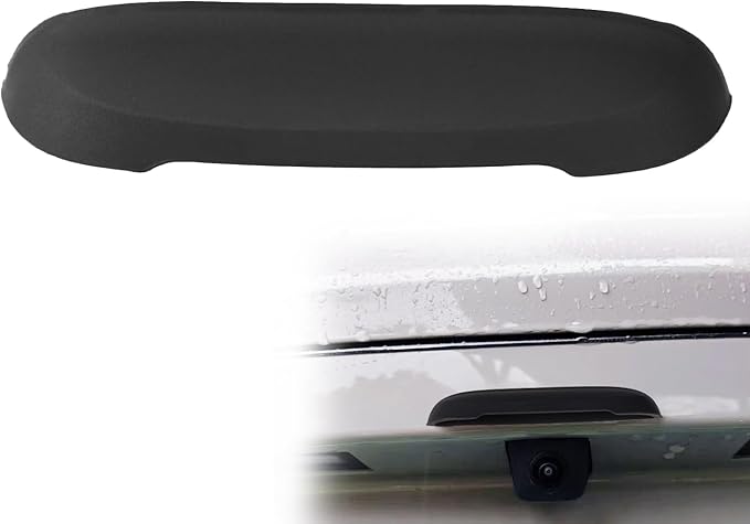 Backup Rear Camera Protective Cover, Silicone Backup Camera Rain Shield Car Rear View Modification Rain Cover Sticker for All Vehicle Automotive Exterior Accessories (Black)