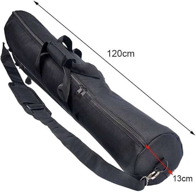 40-120cm Tripod Carrying Case Bag, Waterproof Tripod Travel Carrying Storage with Shoulder Strap Padded & Handle for Light Stands, and Tripod Photography Accessories(120cm)