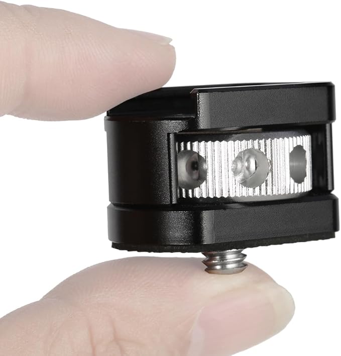 NICEYRIG Cold Shoe Adapter for 1/4’’-20 Thread, Thumbscrew Easy Mounting Cold Shoe Base for Microphone Flash LED Video Light - 499