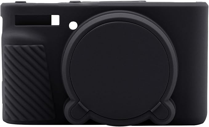 Easy Hood PowerShot SX740/SX730 Camera Case, Camera Cover Silicone Protective Case with Removable Lens Cover, Anti-scratch Soft Camera Body Skin,Black