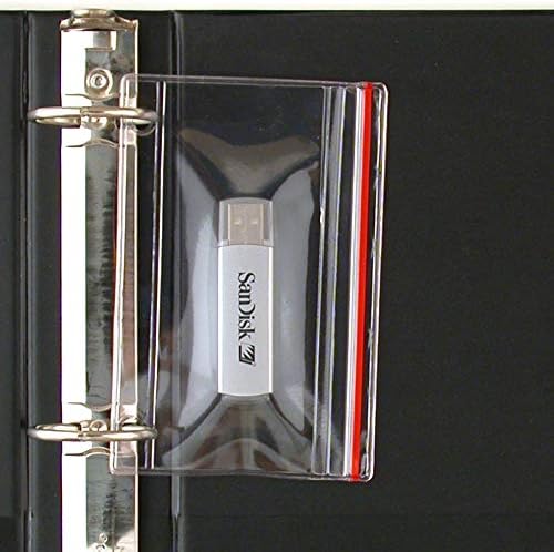 StoreSMART® - Flash Drive Zipper Case for 3-Ring Binders - 20-Pack - Vinyl Plastic - R1831-FLASH20 - Made in USA
