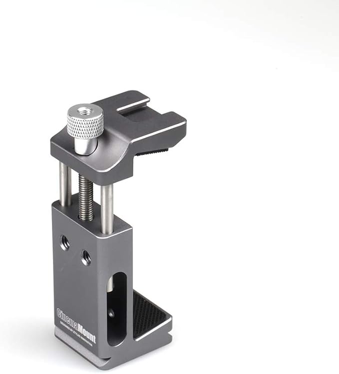 Cinema Mount MK III Metal Smartphone Rig, Phone Tripod Mount with Cold Shoe, Compatible with iPhone 11 12 Pro Max, Samsung Phone Adapter Clamp, Video Rig Live Streaming (XS: Smartphone Clip Only)