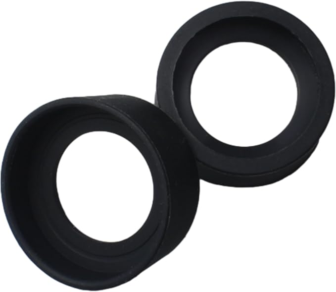 OZXNO 2pcs Eyepiece Eye Cup/Guard Rubber Eyepiece Cover Scope Accessories for 32-36mm Stereo Microscope Telescope(Black)
