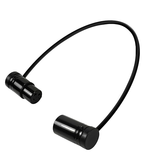 HQRP 2-Pack 3-Pin XLR Female to 3-Pin XLR Male Adjustable-Angle Low-Profile Cables Compatible with Sound Devices 302, 552, 633, 688, 788T Mixer/Recorder