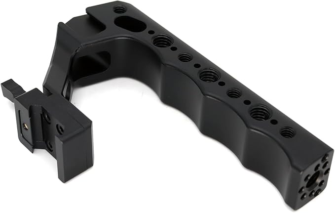 SZYingXian NATO Top Handle, Quick Release NATO Grip with 4 Cold Shoe Adapters for DSLR Camera Cage, Universal Top Handle with 3/8-16 and 1/4-20 Thread Holes (Black)