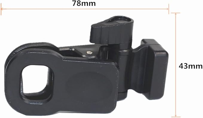 2 Pack LED Video Light Clips Holder with Cold Shoe Mount Portable Photography Lighting Clip on Clamp for Magnetic RGB Camera Lights Panel Rechargeable Soft Light Vlogging Tablet Laptop Display