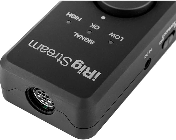 IK Multimedia iRig Stream stereo audio interface for iPhone, iPad, Mac, iOS and PC with USB-C, Lightning and USB for 24-bit, 48 kHz recording from mixers and studio gear