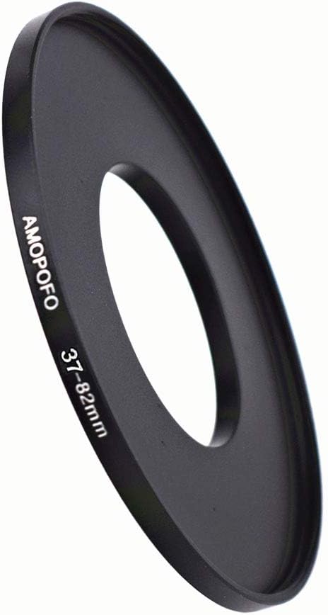 37mm to 82mm Step-Up Lens Adapter Ring for Canon,Nikon,Sony,Fuji, Camera Lens UV,ND,CPL Camera Filters,with Matte Black Electroplated Finish, Ultra-Slim (37 to 82mm)