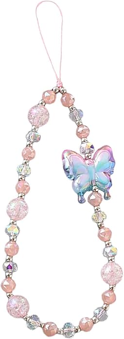 Beaded Phone Charm Lanyard Strap Girly Style Fixed Beads Pearl Lanyards