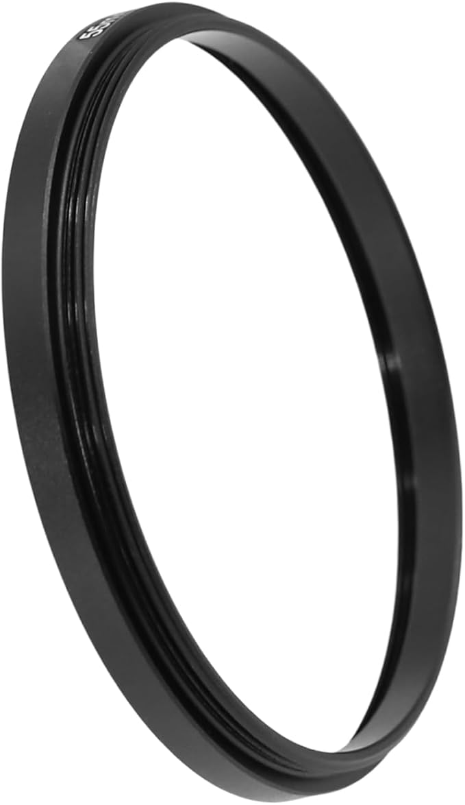 55-43/46/49/52/55/58/62/67/72/77mm Step Up & Step Down Filter Ring Adapter for Camera ND/UV/CPL (55-55mm)