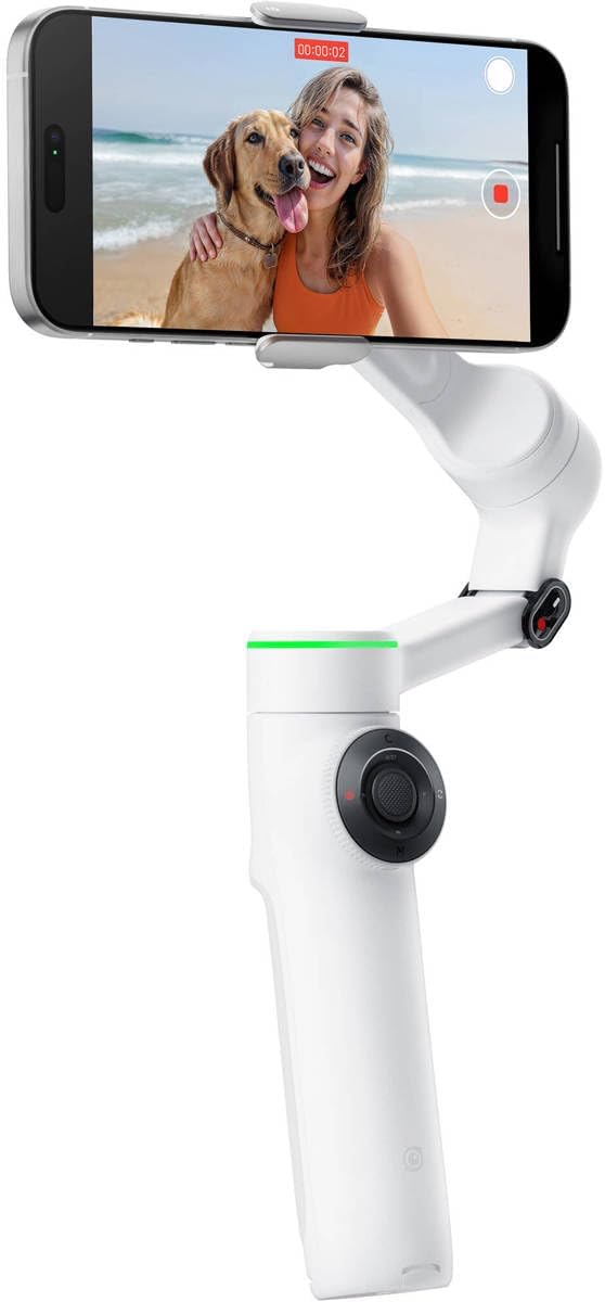 Insta360 Flow 2 Pro 3-Axis AI-Powered Smartphone Gimbal Creator Bundle - Summit White