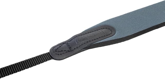 OP/TECH USA E-Z Comfort Neoprene Neck Strap - Lightweight, Padded, Adjustable Strap for DSLR, Mirrorless & Binoculars (Charcoal) - Made in USA