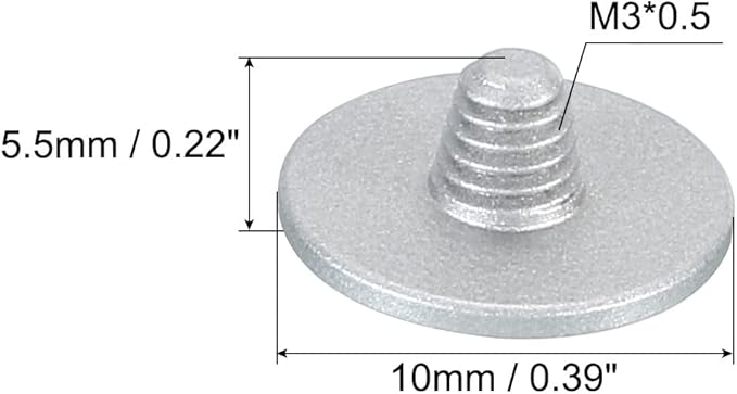 PATIKIL Camera Shutter Button, 4 Pack Soft Shutter Release Button Pure Copper Camera Button Convex Suitable for Nikon for Fujifilm for Leica DSLR/SLR Camera, Silver