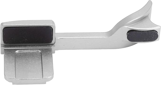 Dpofirs Aluminum Alloy Thumb Up Grip for Q2, CNC Machined Hot Shoe Hand Grip for Better Balance & OneHanded Operation (Gray)