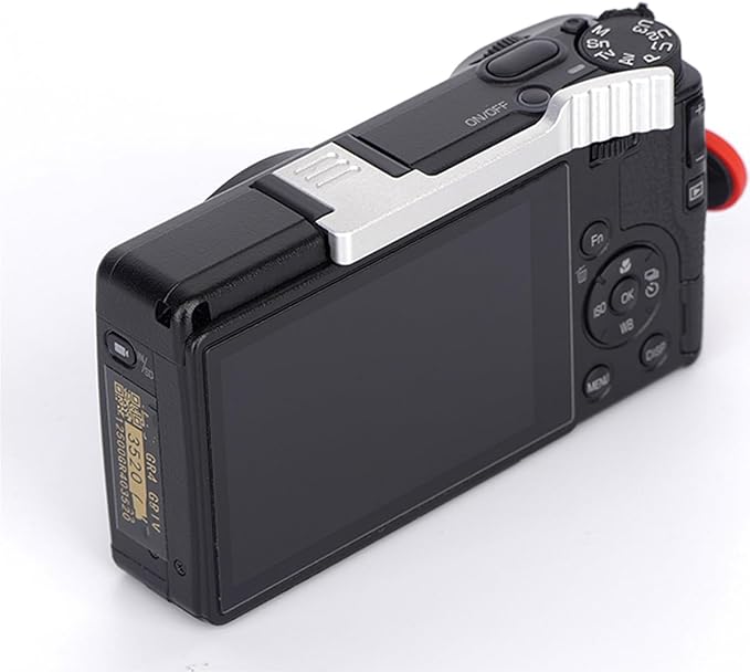 Thumbs Up Grip for Ricoh GR4 GR IV GRIV, Aluminum Alloy Thumb Rest Ergonomic Hot Shoe Thumbs Up Grip Enhanced Grip & Stability for GR4 Camera (White)