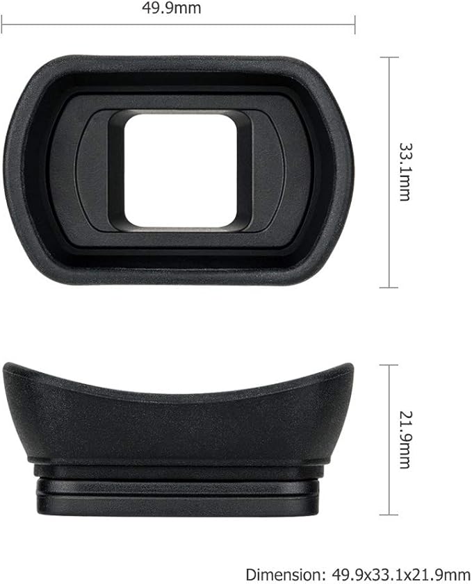 Kiwifotos DK-30 Long Soft Viewfinder Eyecup Eyepiece for Nikon Z50 Camera, Replaces Nikon DK-30 Eyecup