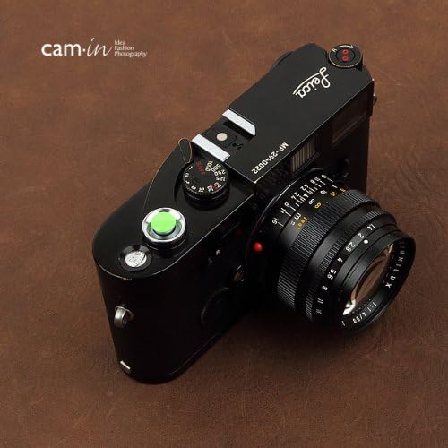 cam-in CAM9073 Soft Shutter Button, Release Button, Ultra-Thin, Convex Surface (Diameter 0.4 inches (9 mm)), Green