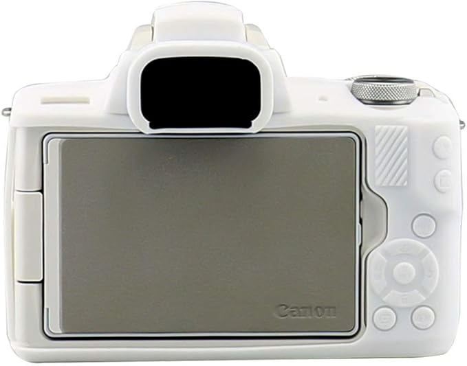 Yisau Case for Canon EOS M50/M50 Mark II, Soft Silicone Skin Housing Protective Cover Compatible With Canon Kiss M Camera Body (White)