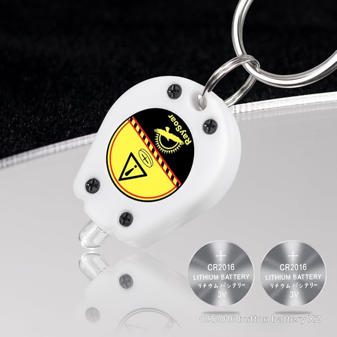 10 Pack Ultra Bright Mini LED Keychain Flashlight, Small Key Ring Flashlight, Portable LED Keychain Light for Outdoor Activities Emergency Light - White Shell