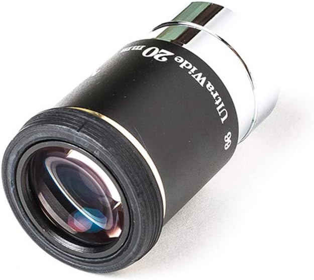 MEOPTEX 1.25" 6mm 9mm 15mm 20mm 66-Degree Ultra Wide Angle Eyepiece for Telescope (20mm)
