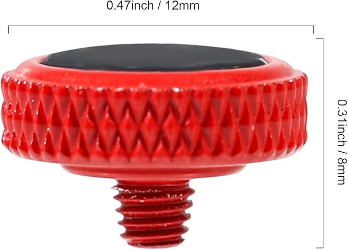 Shutter Button for Fujifilm X-T5, Soft Shutter Release Button for Fujifilm X100VI XPRO3 X100T XE4 XT20 XT50 XT3 XT4 XT30II Cameras (Red + Black Surface)