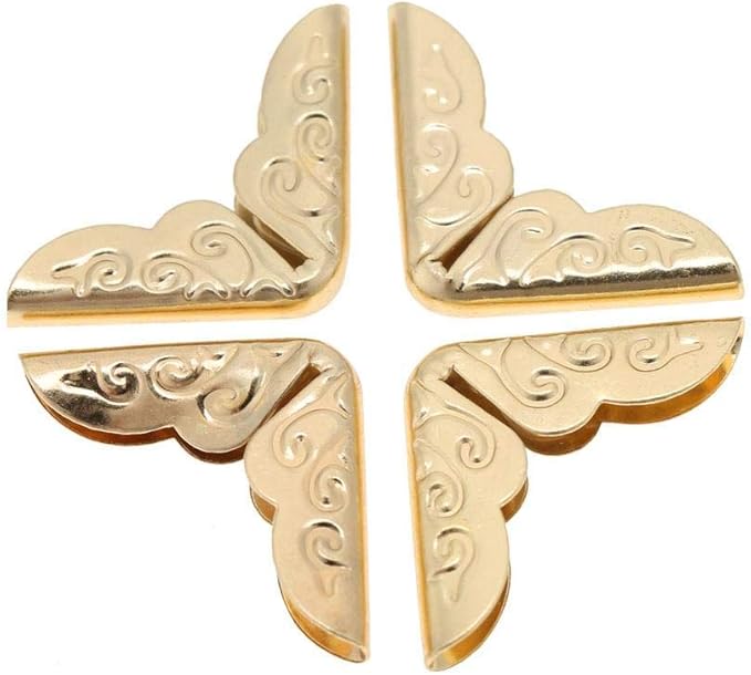 50pcs Scrapbooking Photo Mounting Corners Book Albums Menus Notebook Folder File Corner Protectors(C086 Brass)