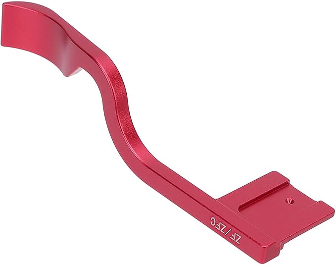 Thumb Up Grip for ZFC ZF, Aluminum Alloy Handle Grip Hand Thumb Rest, Hot Shoe Thumb Support for Comfortable & Secure Hold - Snap on (Red)