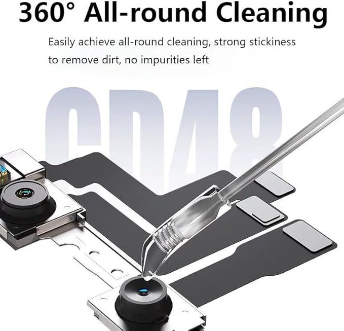 24pcs Camera Lens Cleaning Kit Compatible with iPhone 17, Camera Lens Cleaner Rods, Electronics Dust Removal Sticks for Phones Lens, Internal Components, PCBs - PET Professional Tool