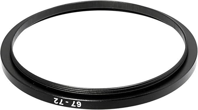 (2 Pcs) 67-72MM Step-Up Ring Adapter, 67mm to 72mm Step Up Filter Ring, 67mm Male 72mm Female Stepping Up Ring for DSLR Camera Lens and ND UV CPL Infrared Filters